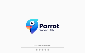 Parrot Gradient Logo Style 4