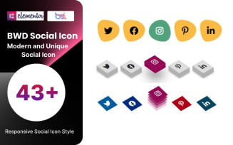 Social Icon WordPress Plugin For Elementor