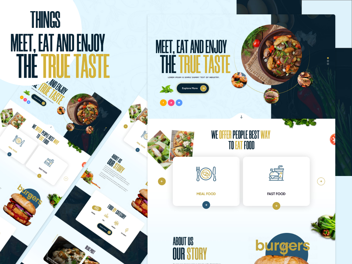 Kit Graphique #286002 Burger Cafe Divers Modles Web - Logo template Preview