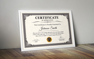 Classic Certificate Award Template 03