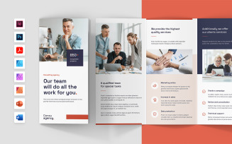 Consulting Agency Brochure Tri-Fold Template