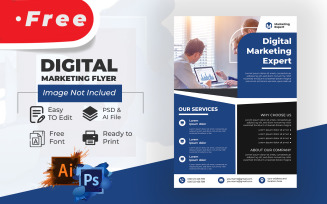 FREE Digital Marketing Flyer template