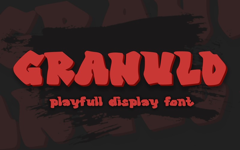 Granuld - Cute Graffity Display Font