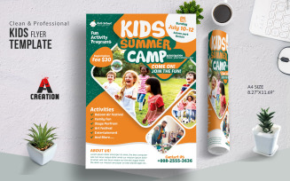 Kids Activities Kids Summer Camp Flyer Set