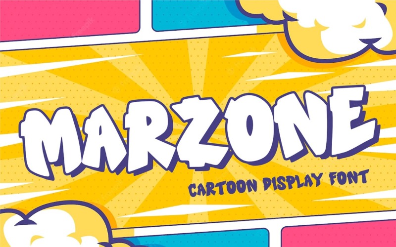 Marzone - Cartoon Display Font