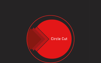 Minimalist Circle Logo Design in Red Color for Free