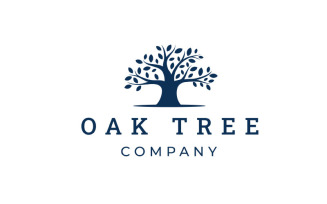 Oak Banyan Tree Logo Design Inspiration