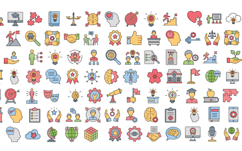 Skill Management Vector Icons | AI | EPS | SVG Icon Set