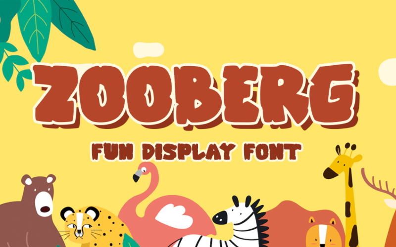 Zooberg - Cartoon Fun Display Font