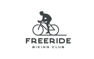 Bicycle, Cyclist Silhouette Logo Design Inspiration