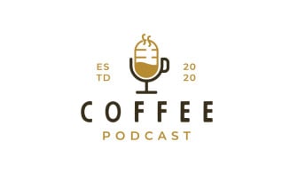 Coffee Podcast Logo Design Inspiration