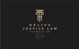 Initial Letter H For Law Firm Logo Icon Vector Design