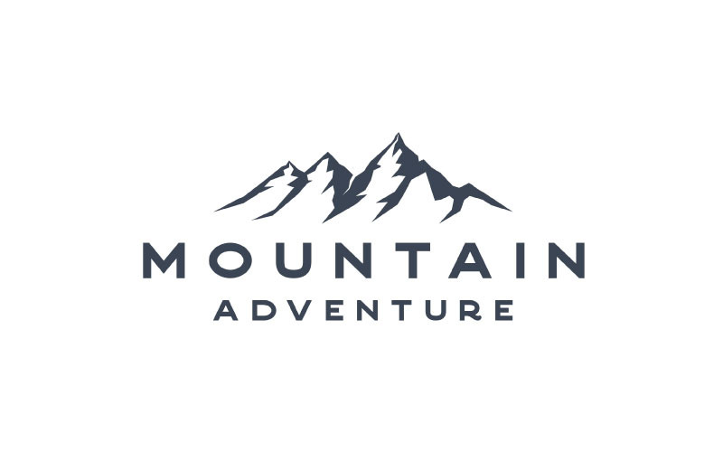 Retro Mountain Adventure Logo Design Template Logo Template