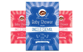 Baby Shower Invitation - FLyer Template