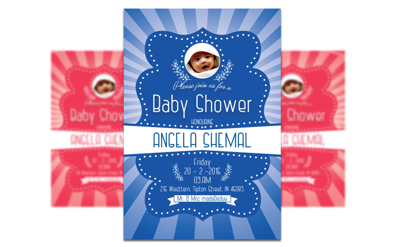 Baby Shower Invitation - FLyer Template Corporate Identity