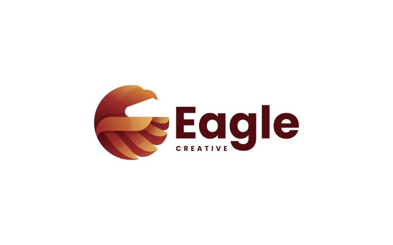 Eagle Gradient Logo Design 2 Logo Template
