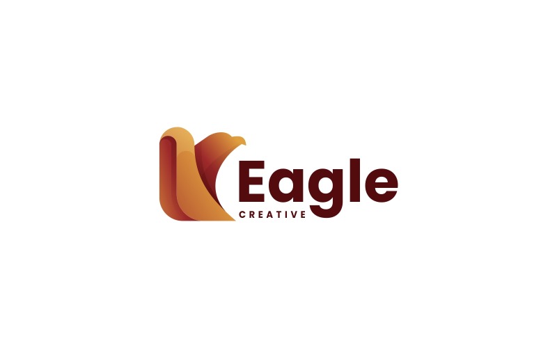Eagle Gradient Logo Design 3 Logo Template