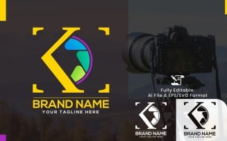 K Photography Brand Logo Template
