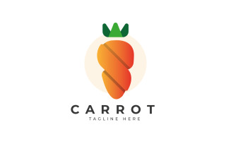 Carrot Flat Minimal Logo Design Template