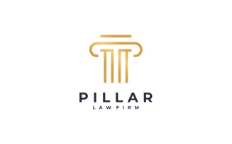 Pillar Law Firm Attorney Gold Logo