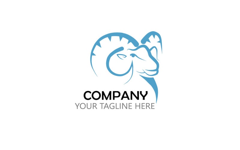 Sheep Logo Design For All Works Logo Template