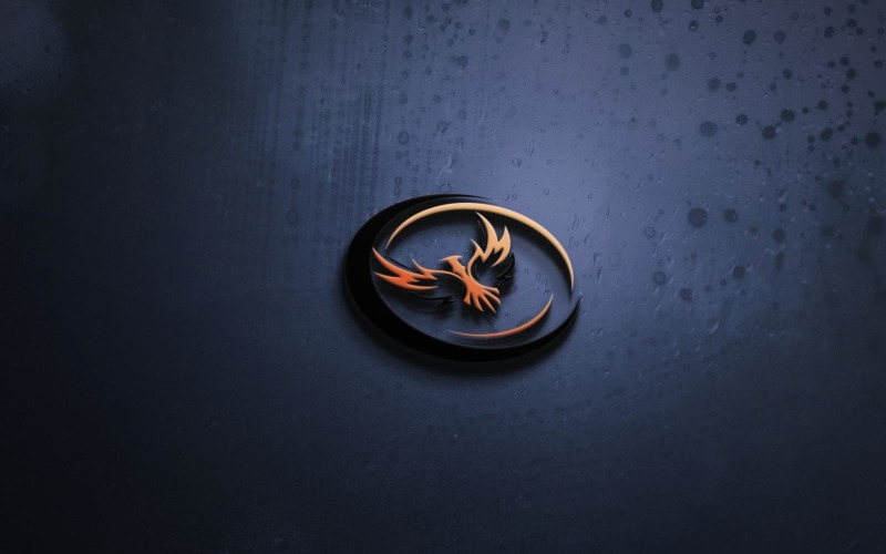 Circle Phoenix Logo Design Logo Template