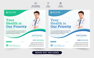 Hospital template for advertisement