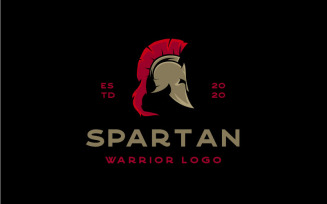 Vintage Retro Spartan Sparta Logo, Spartan Helmet Logo Design Inspiration
