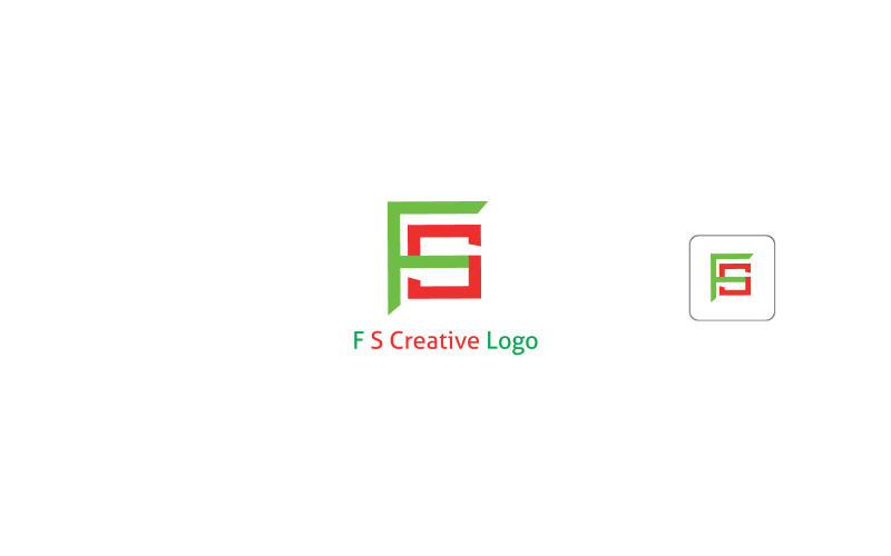 F S or S F Creative Logo Design Logo Template