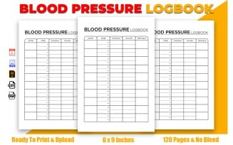 Blood Pressure Logbook KDP Interior Design