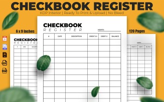 Checkbook Register KDP Interior Design