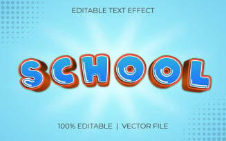 Education Editable Text Effect Design