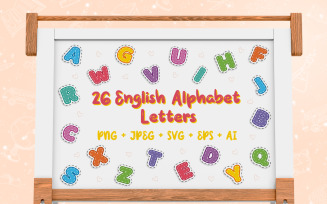 26 English Alphabet Letters
