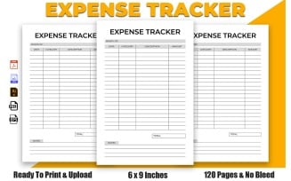 Expense Tracker Logbook KDP Interior Design