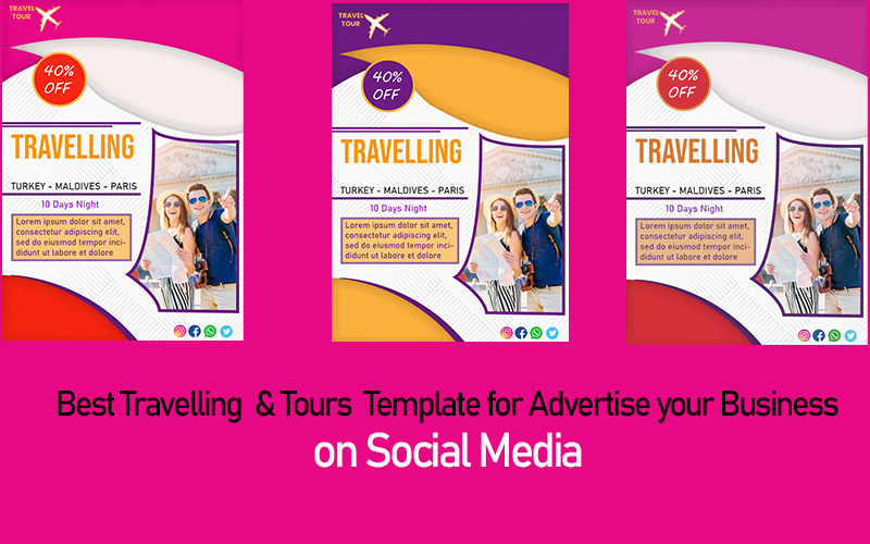 Free Traveling and Tour Template Social Media