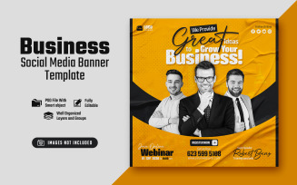 Great Business Ideas Social Media Post Banner Template