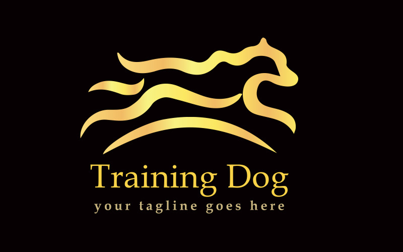 Applications training Dog Logo Template