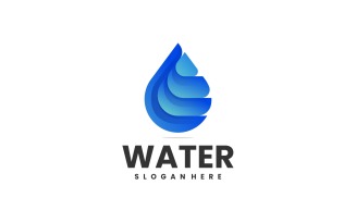 Water Gradient Logo Style Vol.4