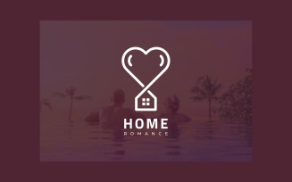 House Love Home Romantic Logo