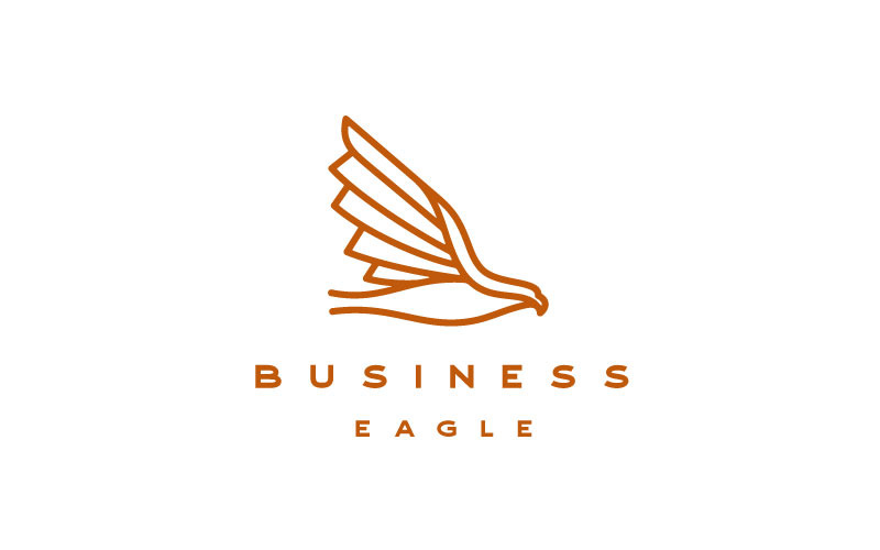 Line Art Eagle Bird Logo Design Template Logo Template