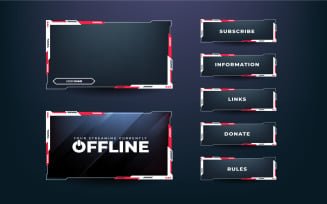 Streaming overlay decoration template