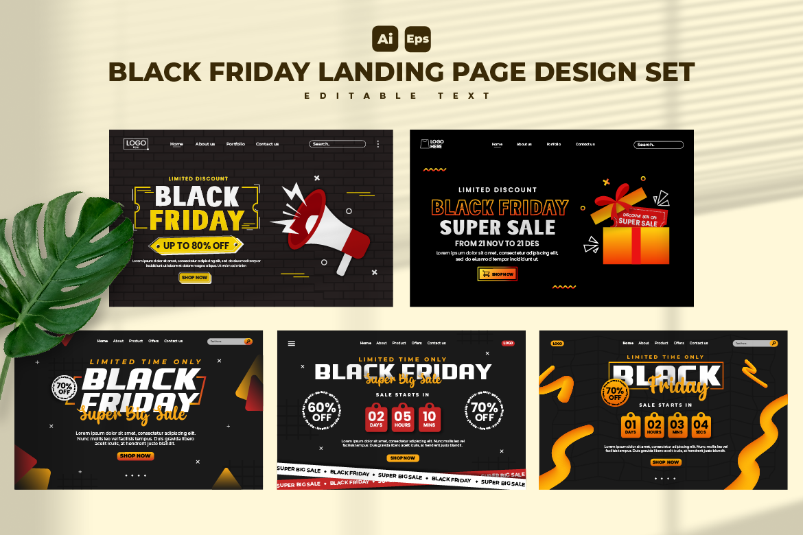 Black Friday Landing Page Design V2