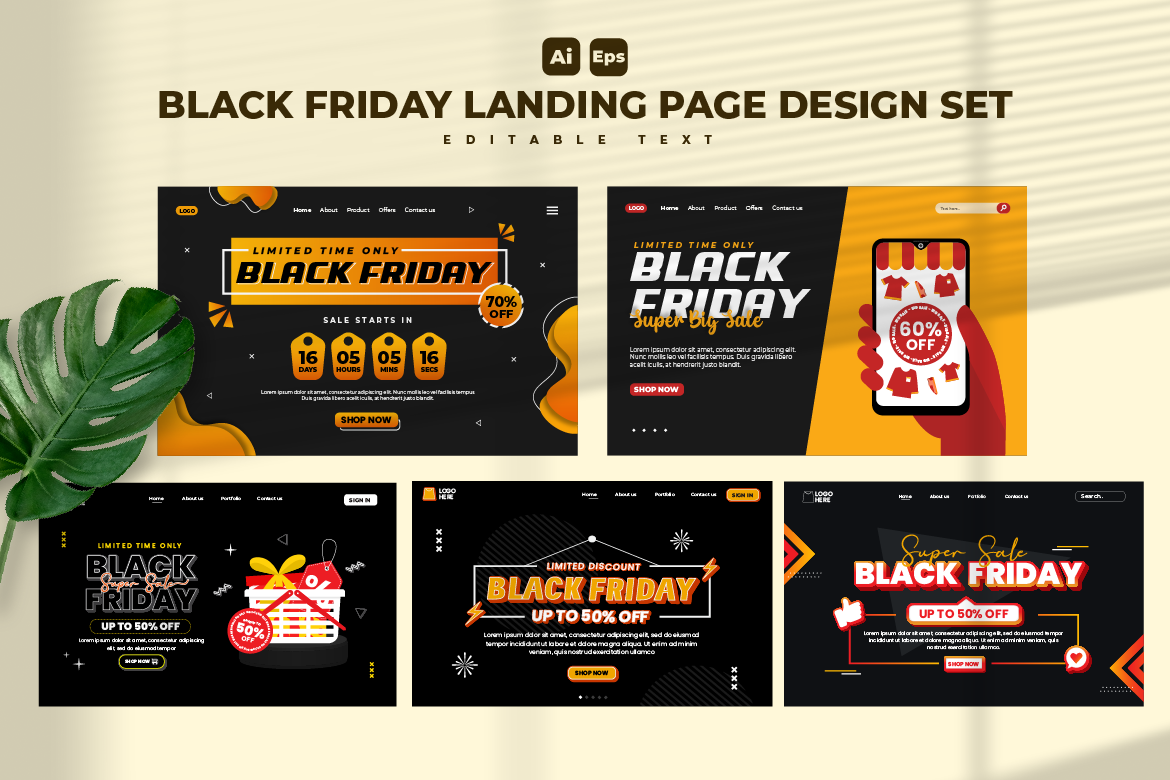 Black Friday Landing Page Design V3