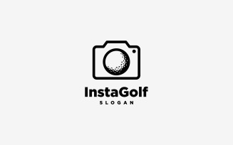 Ball Golf Photography Camera Logo