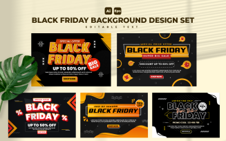 Black Friday Sale Background Design Template V3