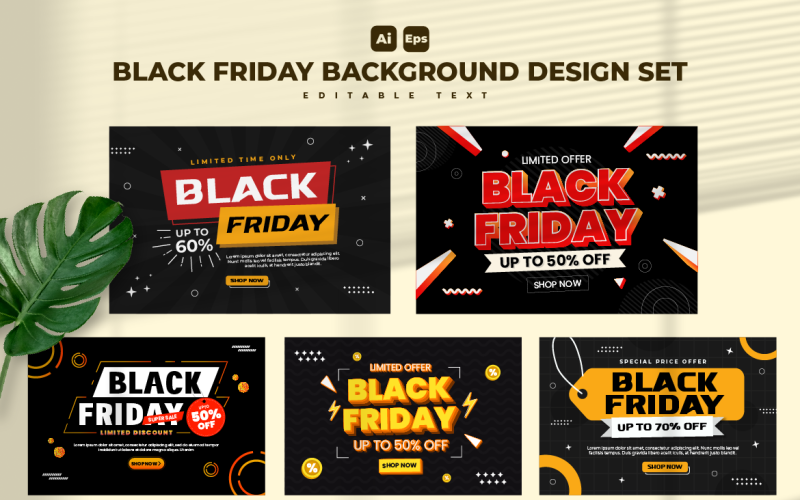 Black Friday Sale Background Design Template