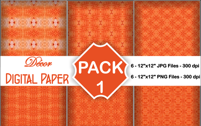 Decor Digital Papers Pack 1 Background
