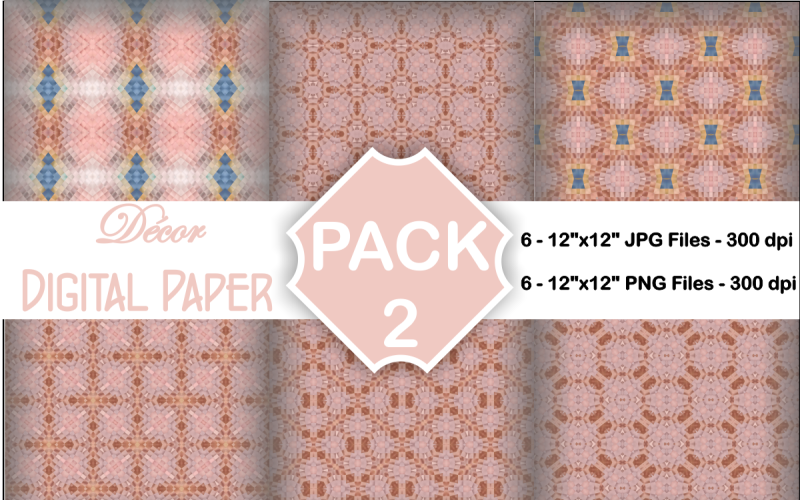 Decor Digital Papers Pack 2 Background