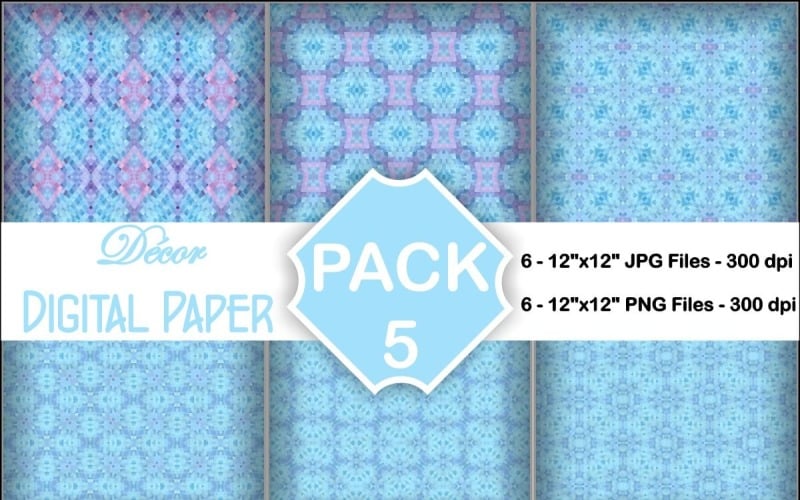 Decor Digital Papers Pack 5 Background