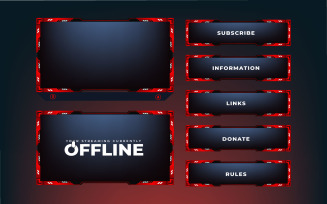 Online gaming broadcast screen panel